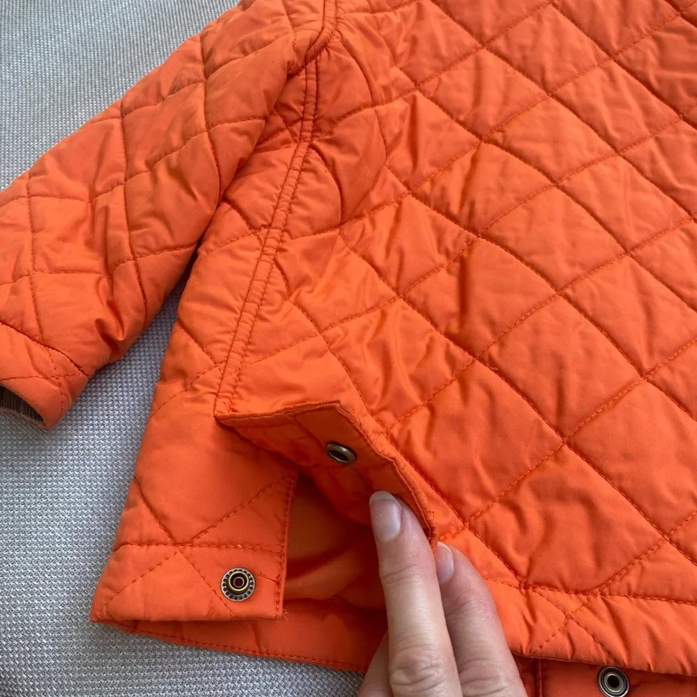 Polo by Ralph Lauren quilted Orange  Brown Jacket Size 3T Classic Quite Luxury